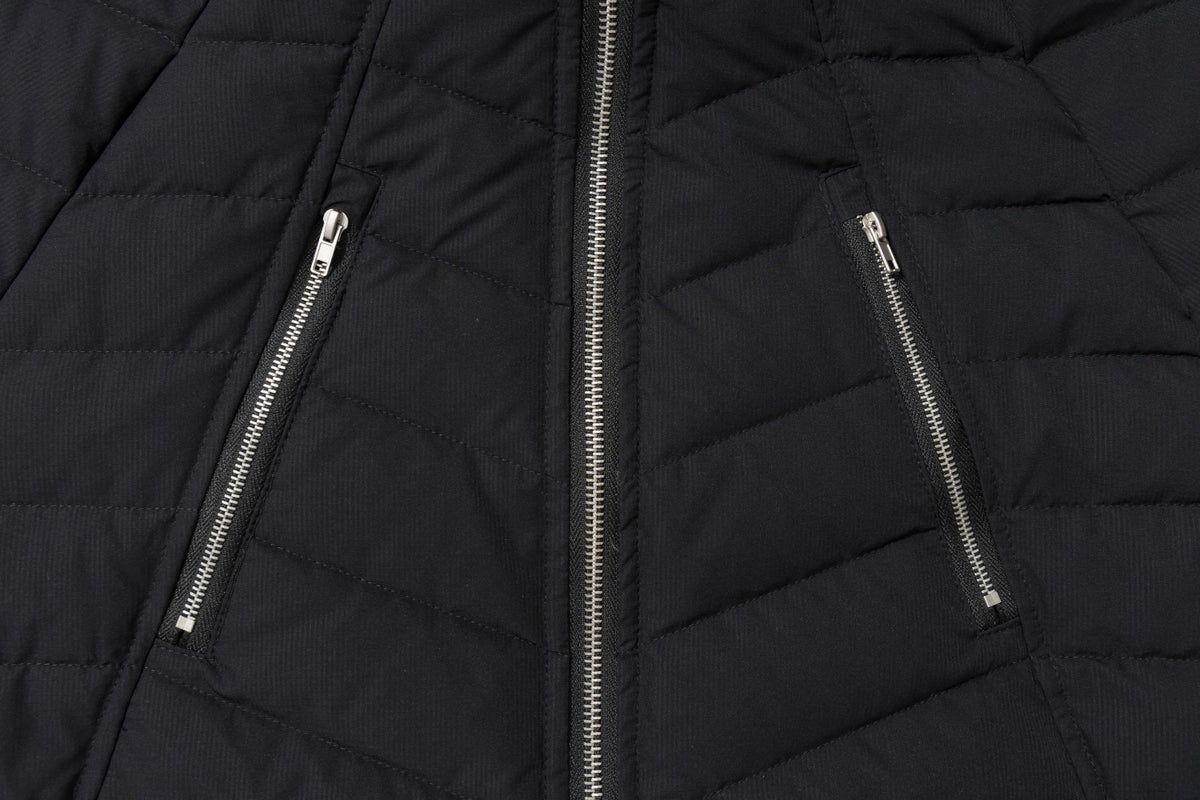 Herren-Stepp-Bomberjacke mit Stehkragen – Chevron-Pufferjacke