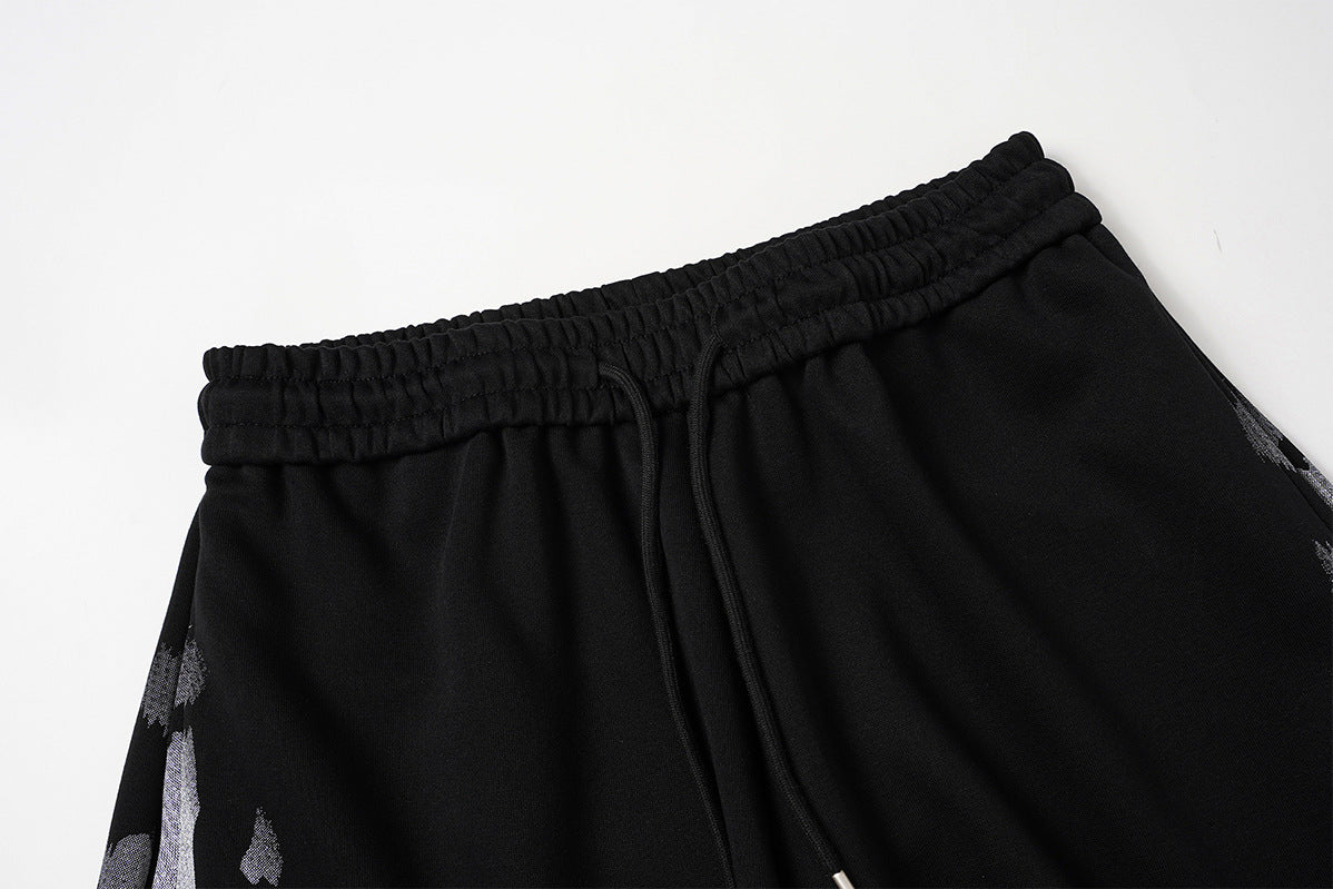 Pantalon de survêtement wide leg imprimé léopard – Jogger streetwear oversize