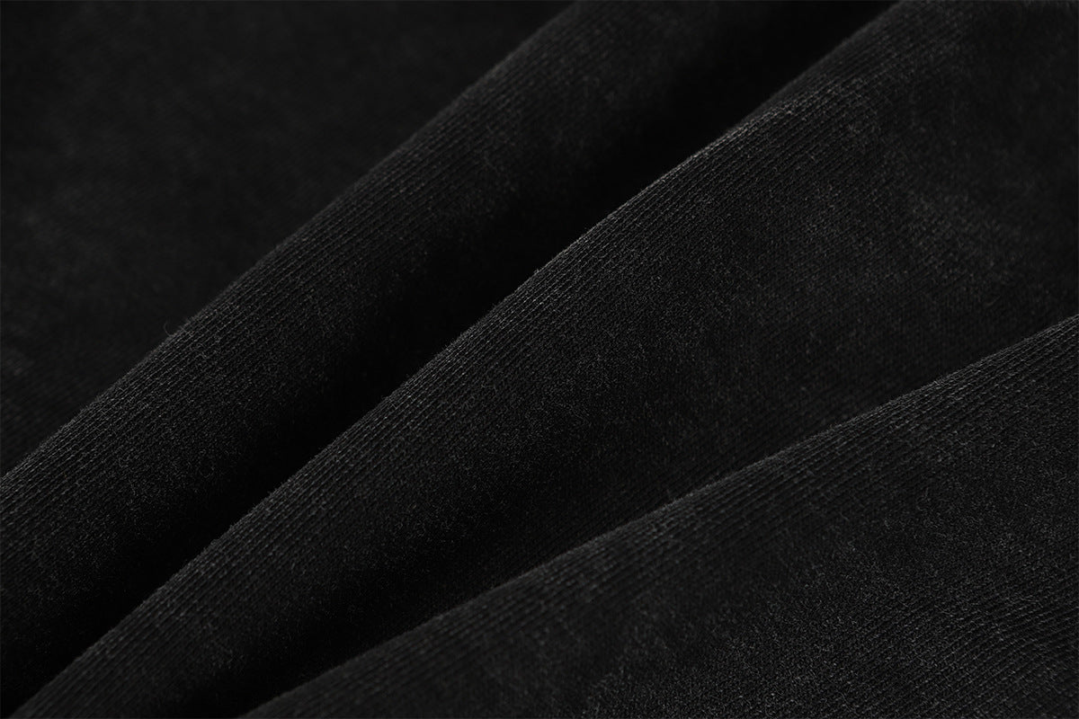 Deconstructed Asymmetric Zip Hoodie – Washed Oversized American Streetwear