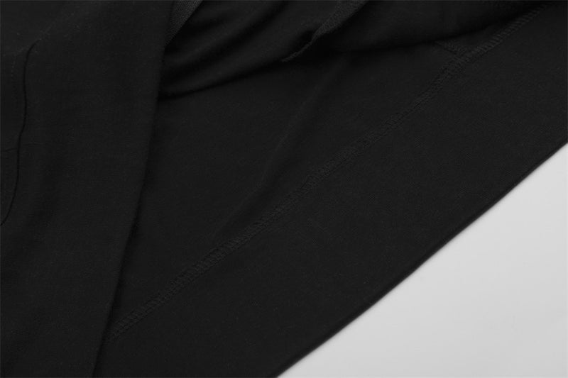 Men's Black Zip-Up Hoodie with Griffin Print