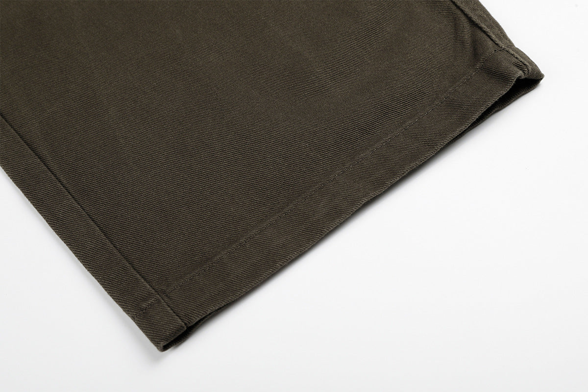 Wide-Leg Cargo Pants with Belt — Multi-Pocket Relaxed Fit