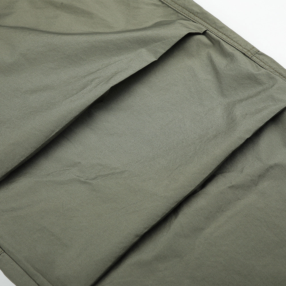 Wide-Leg Parachute Cargo Pants – Pleated Baggy Fit with Zip Pockets