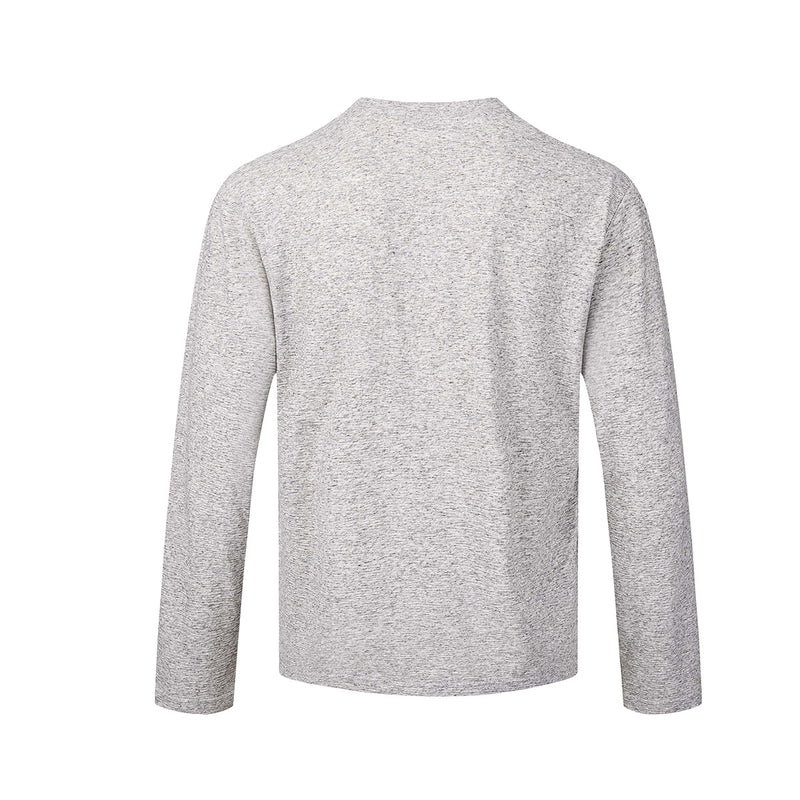 Long Sleeve Graphic Shirt – Cello Musician Sketch Print, Relaxed Fit