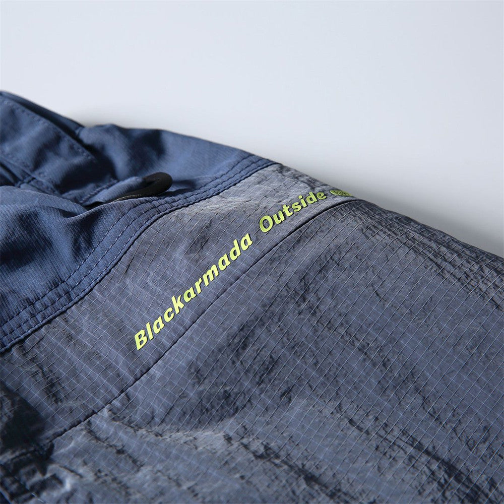 Wide-Leg Colorblock Track Pants – Relaxed Fit Outdoor Sport Trousers