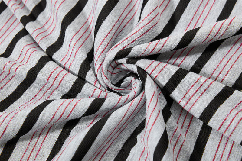Striped Graphic T-Shirt – Mafaero Worldwide Oversized Crew Neck Tee