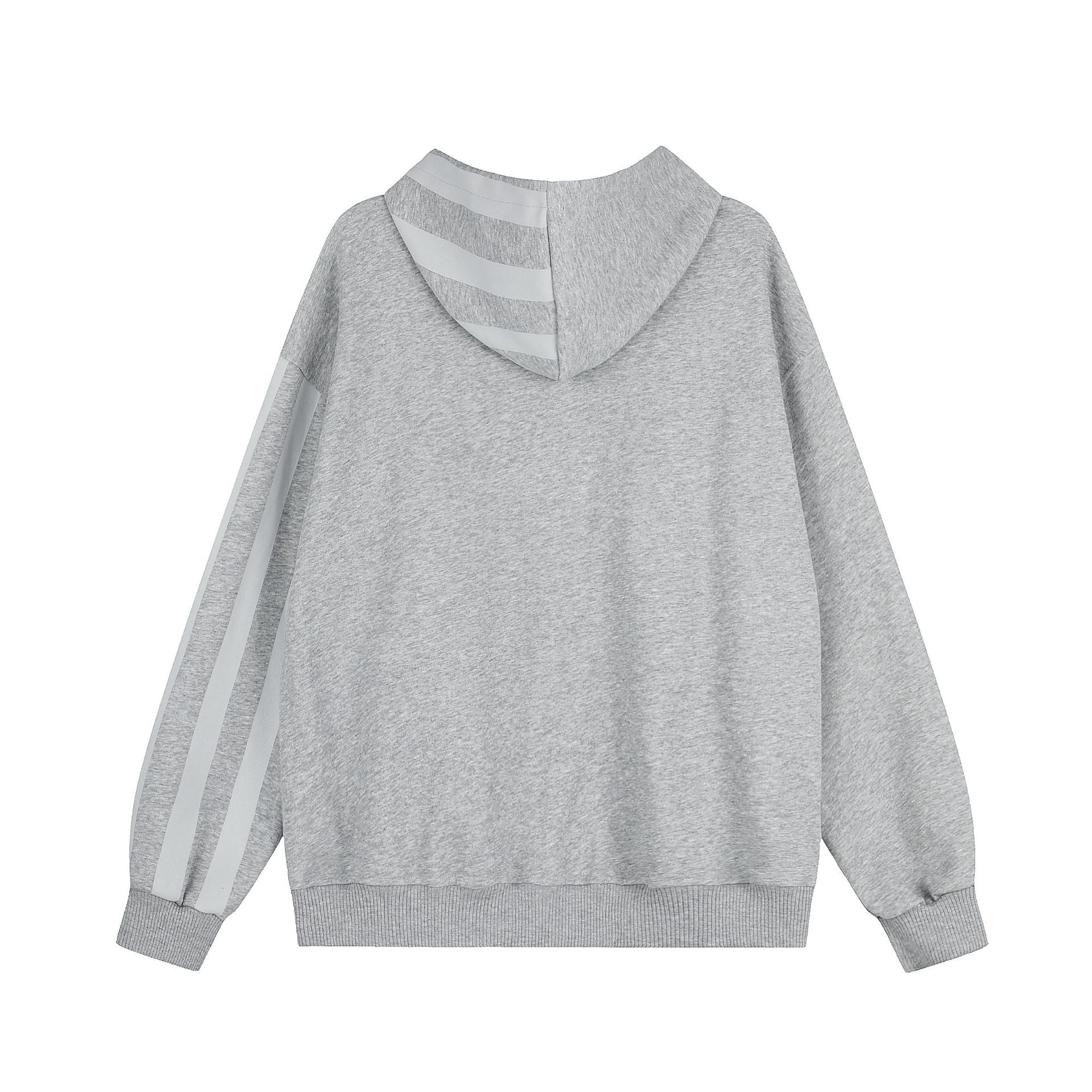 Sweat à capuche zippé rétro à rayures américaines – Sweat varsity oversize