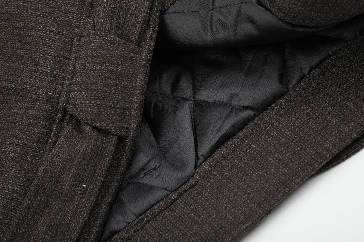 Fur Collar Padded Jacket – Retro American Lazy-Style Quilted Bomber