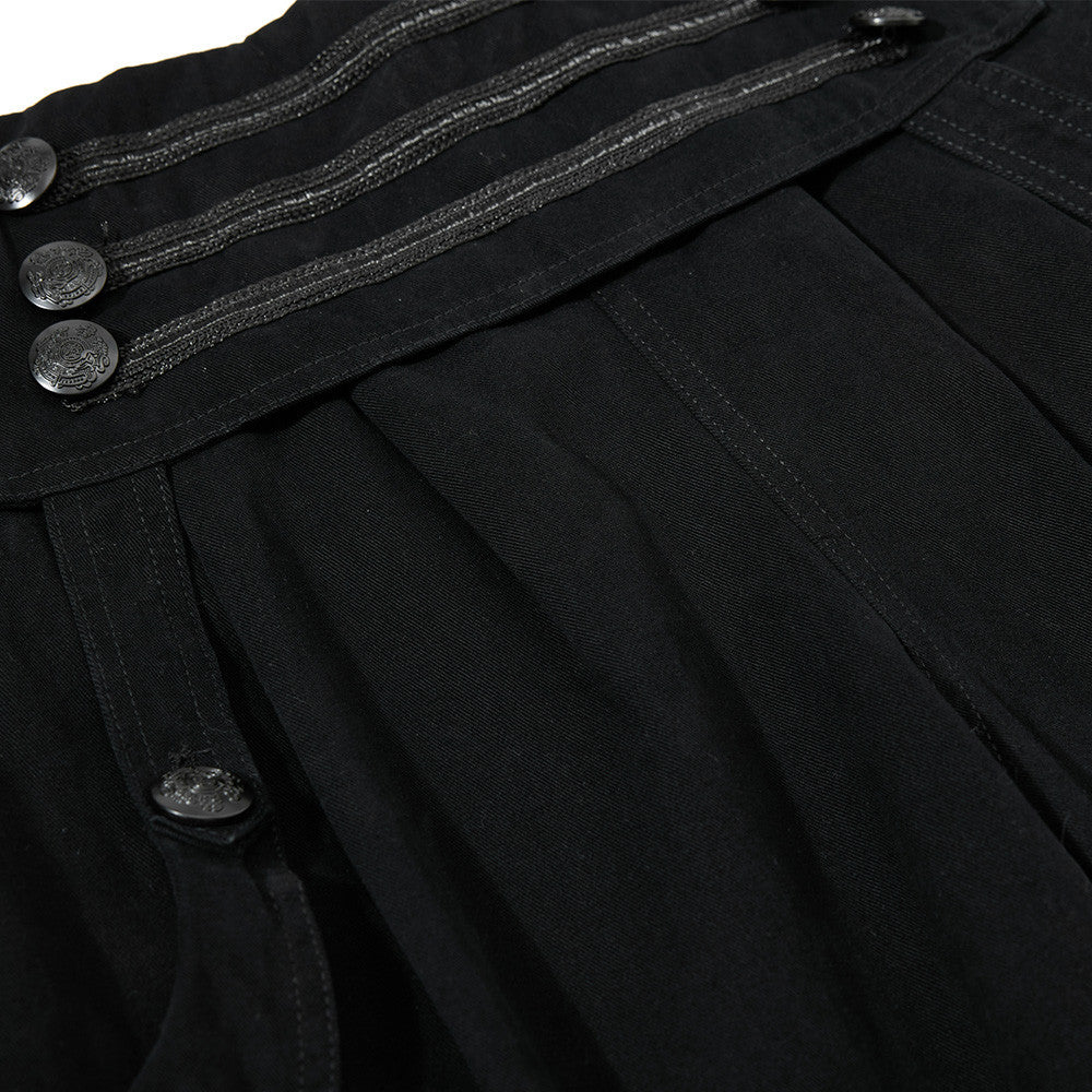 Wide-Leg Cargo Pants – High-Rise Zip Waistband & Side Pocket Detail