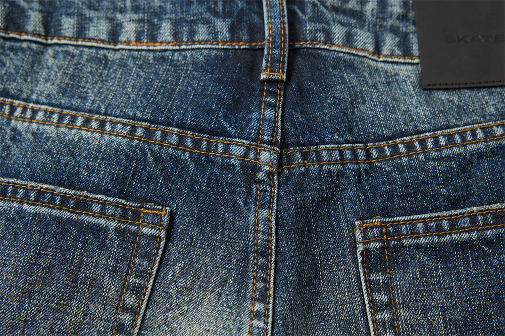 American Vintage Washed Wide-Leg Jeans – Men's Baggy Dad Pants