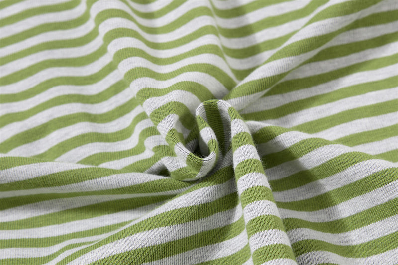 T-shirt homme à manches longues rayé avec poche – Coupe décontractée à col rond