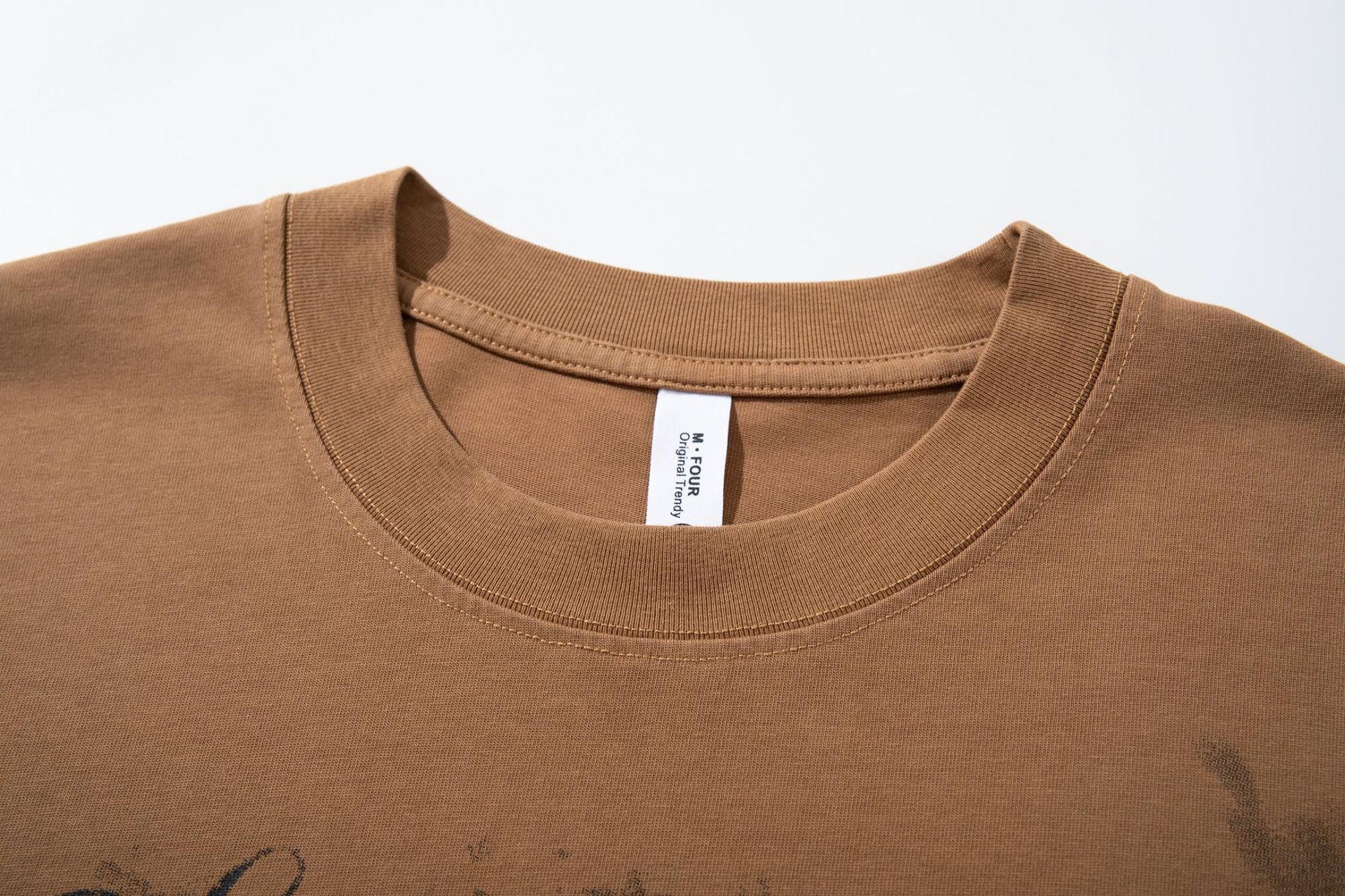 T-shirt graphique à manches longues – Ailes et inscription effet délavé, coupe oversize