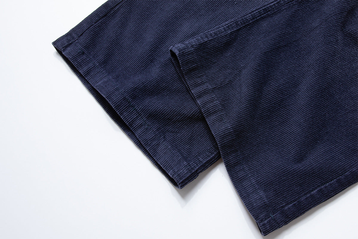 Baggy-Cordhose für Herren – Wide-Leg, gewaschen, Vintage, gerades Bein
