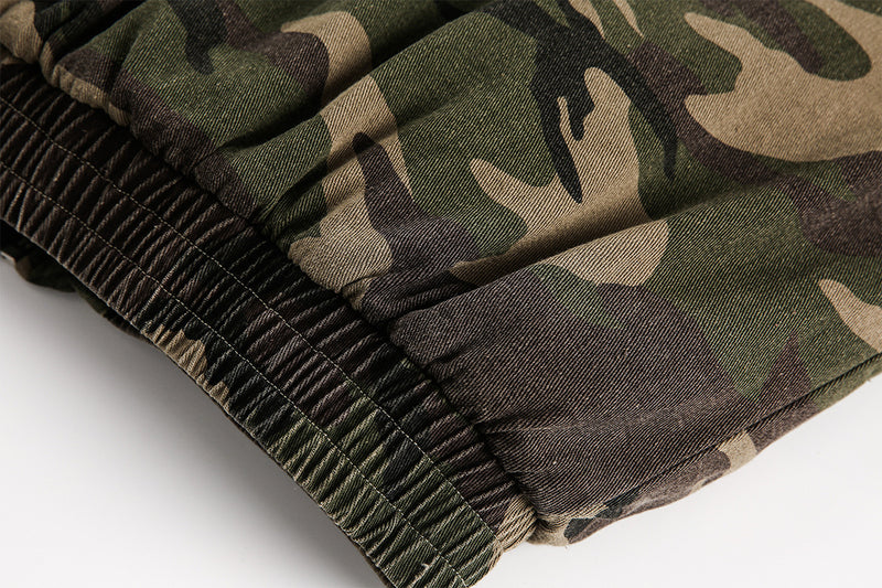 Blouson bomber homme camouflage doublé en fausse fourrure avec capuche