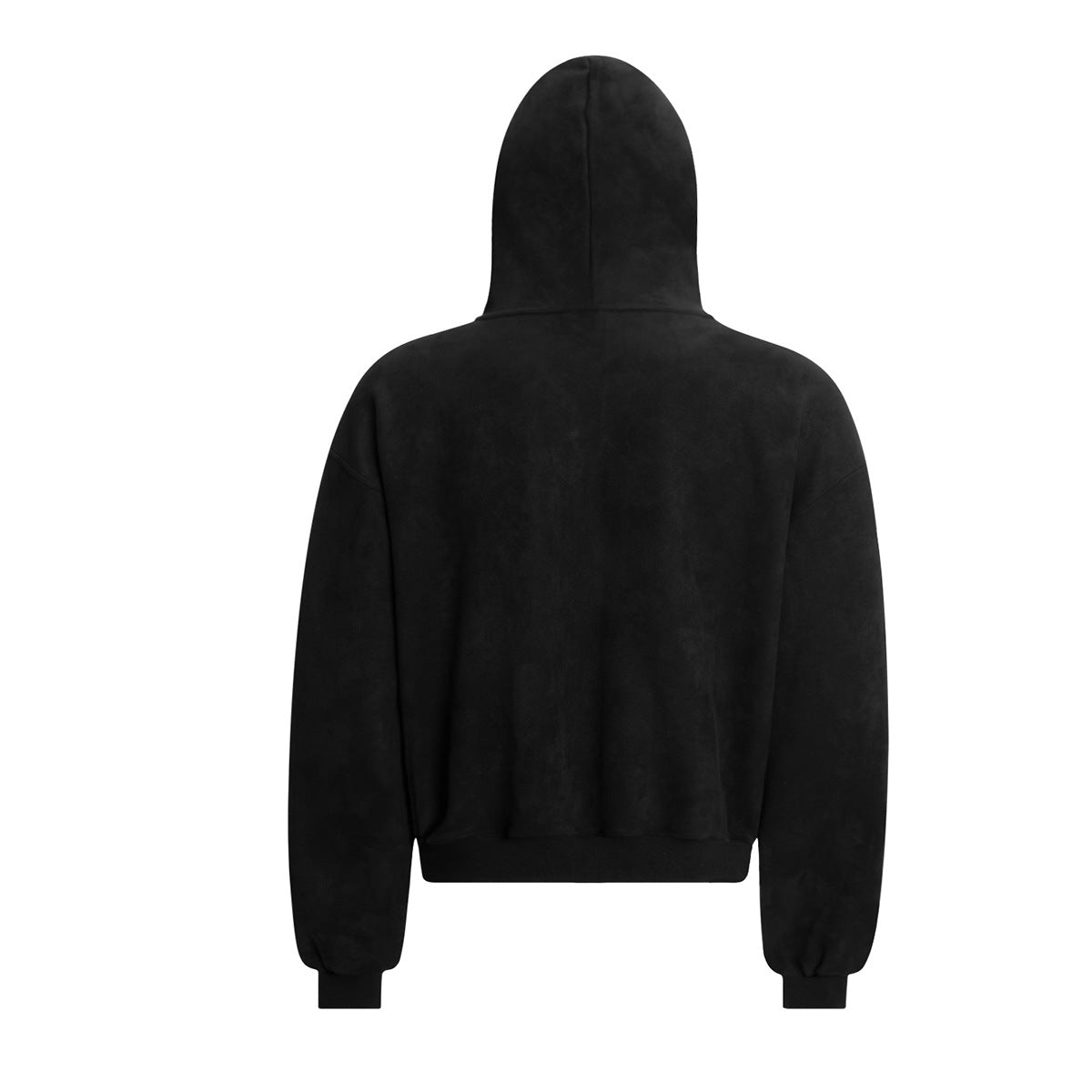 Gothic Embroidered Zip-Up Hoodie – Vintage American Suede-Finish Fleece