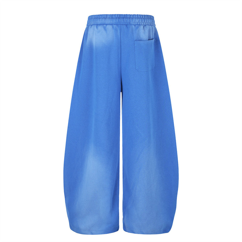 Cross Graphic Wide-Leg Sweatpants – Men's Baggy Drawstring Lounge Pants