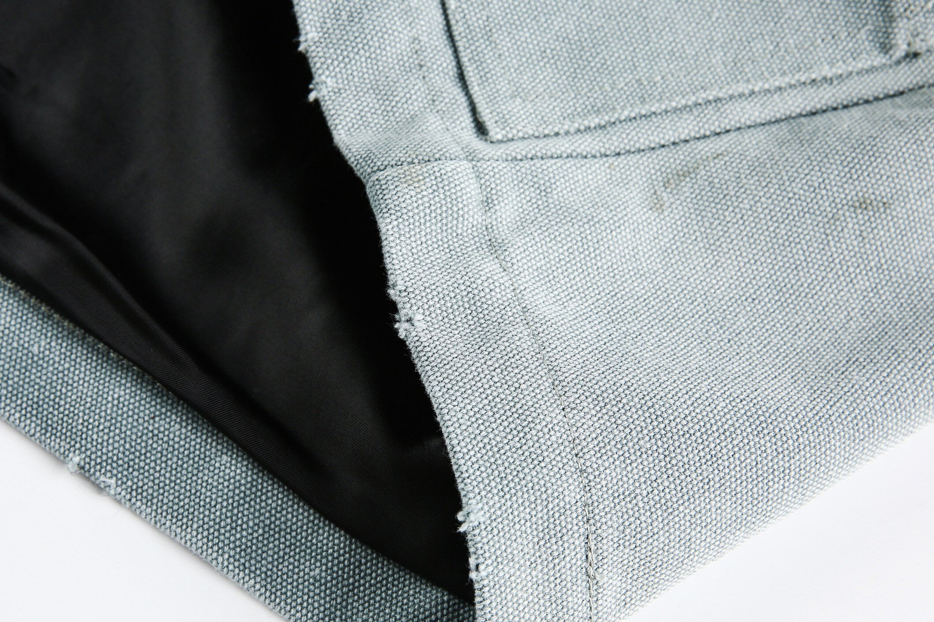 Veste de travail vintage en toile canvas délavée – Manteau workwear imprimé, style Detroit