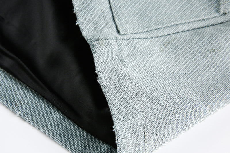 Veste de travail vintage en toile canvas délavée – Manteau workwear imprimé, style Detroit