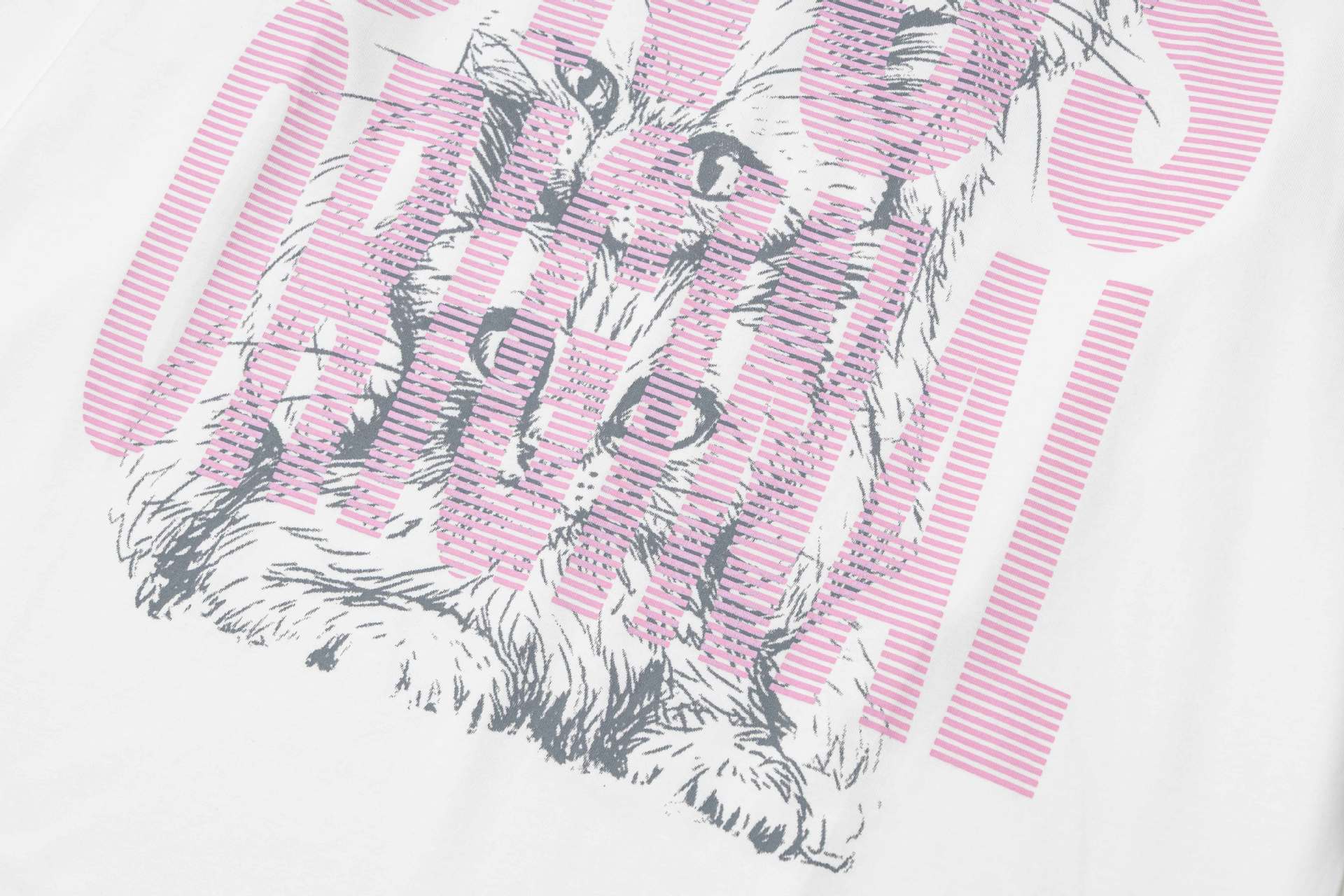 Tee-shirt graphique à manches longues – UNUS Original, imprimé chat, style streetwear