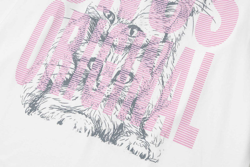 Tee-shirt graphique à manches longues – UNUS Original, imprimé chat, style streetwear