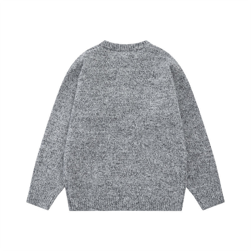 Pull homme demi-zip – Maille chinée et coupe décontractée