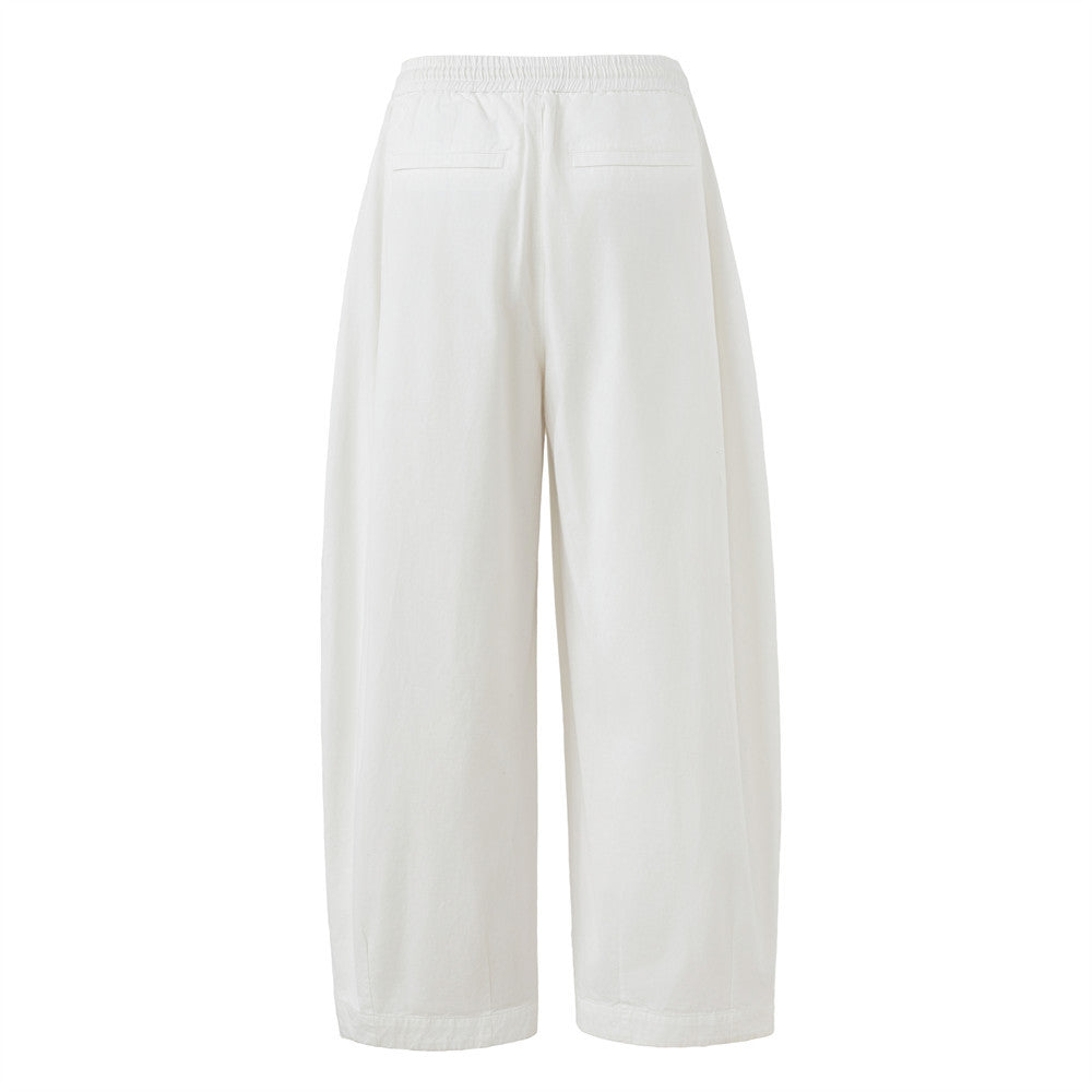 Men's Baggy Wide-Leg Pants – Relaxed Fit Drawstring Waist Street Style