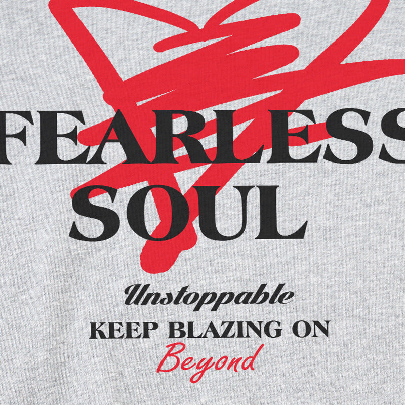 Fearless Soul Graphic Print Oversized Crewneck Sweatshirt