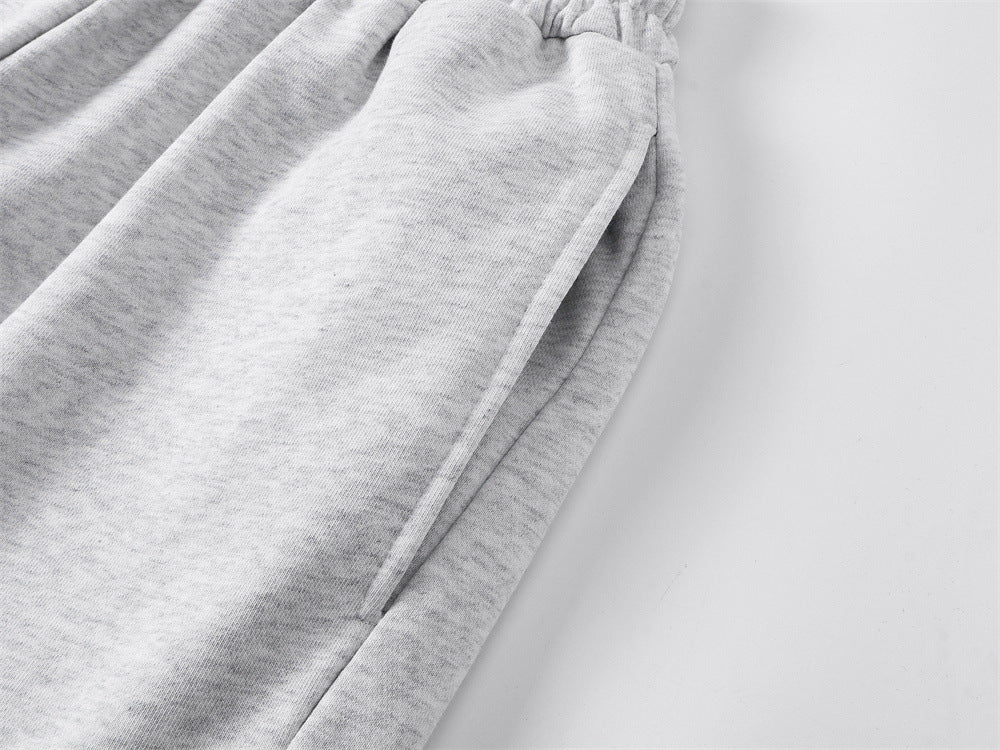 Sweathose mit weitem Bein, Cartoon-Charakter-Print und elastischem Bund