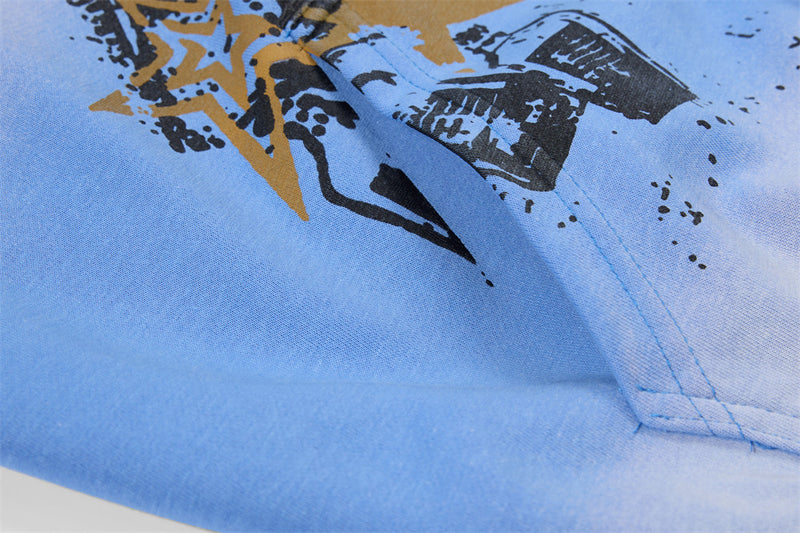 Punk Graphic Zip-Up Hoodie – Vintage Spray-Dye Oversized Streetwear Jacket