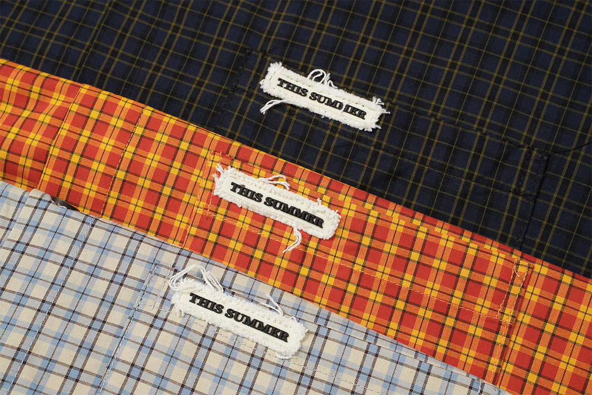 Chemise en flanelle à carreaux bleus – Coupe décontractée, manches longues et boutonnage