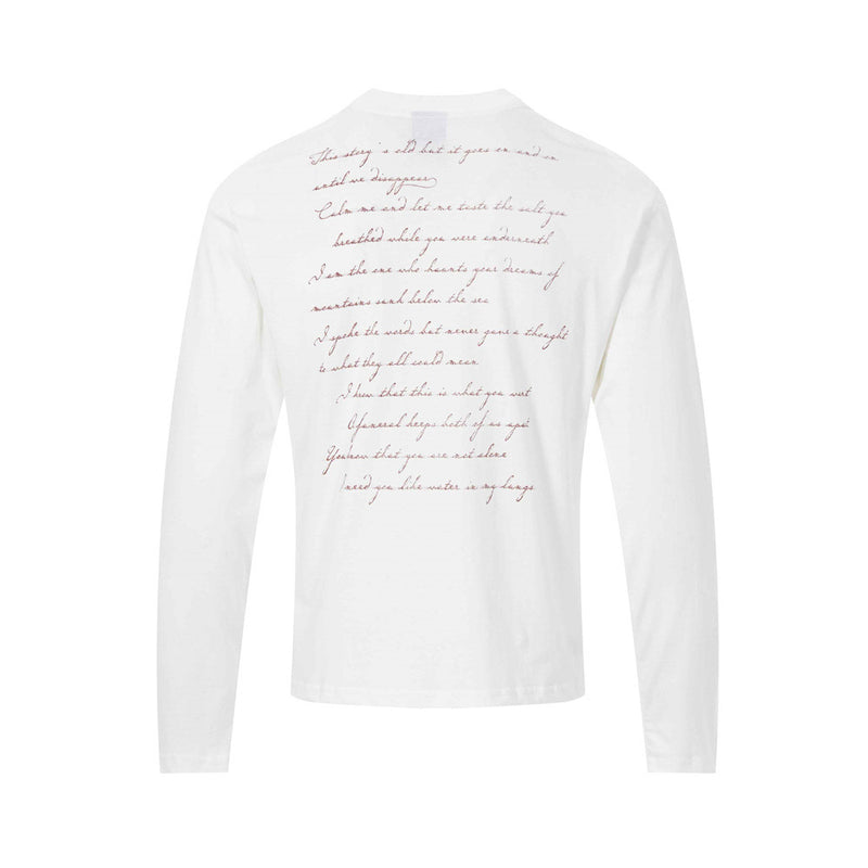 T-shirt graphique à manches longues – Imprimé portrait vintage, coupe décontractée