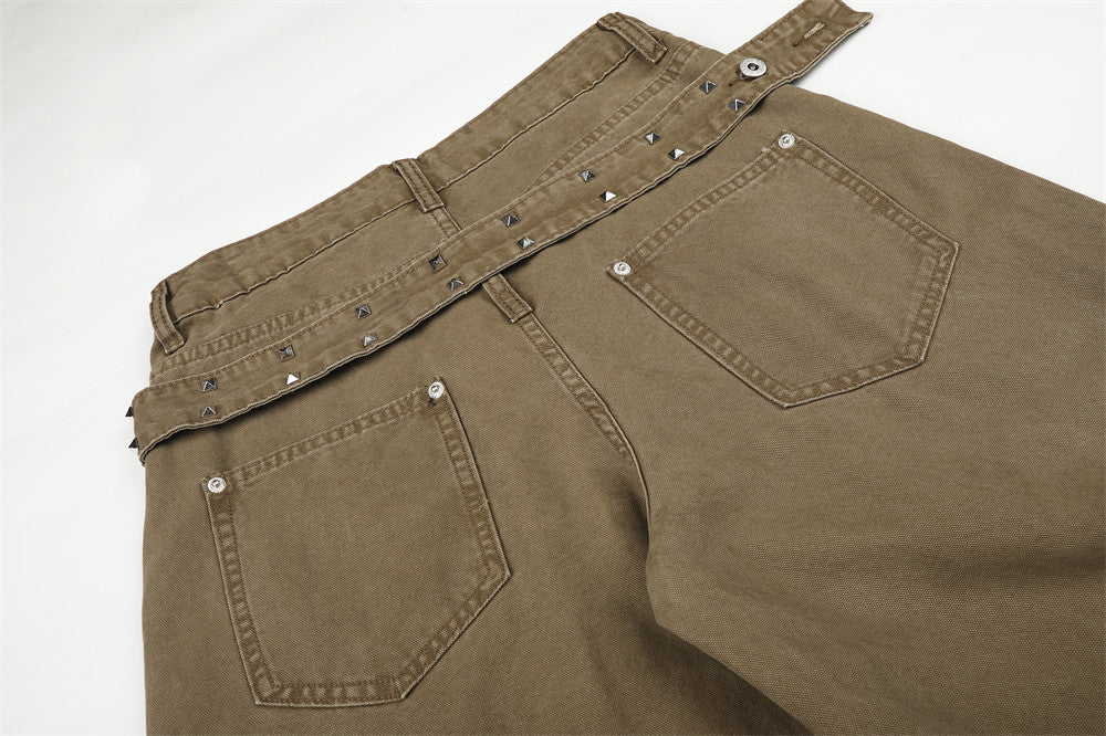 Wide-Leg Barrel Jeans – Men's Oversized Punk Vintage Washed Curved Silhouette