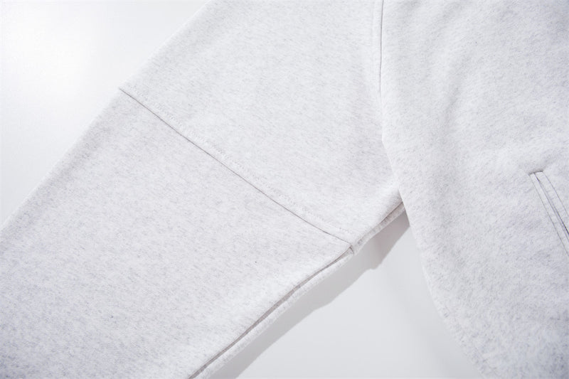 Men's Metal Clasp Hoodie & Wide-Leg Sweatpants Tracksuit Set