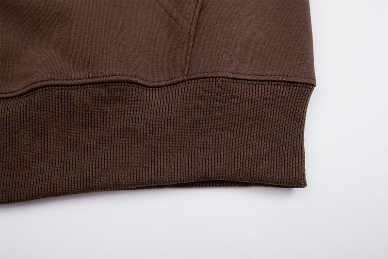 Sweat zippé rétro avec écussons racing – Modèle raglan color block à badges brodés