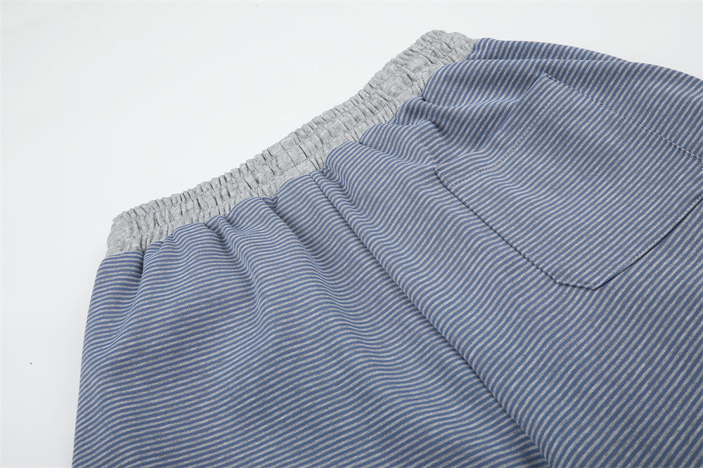 Wide-Leg Cargo Sweatpants with Letter Print & Star Patch Pockets
