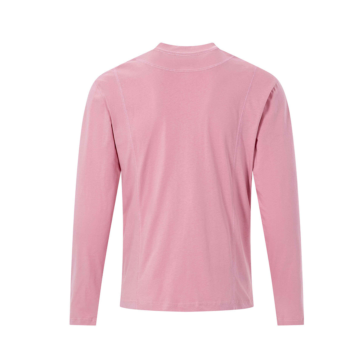 Langarm-Graphic-T-Shirt – Mancy-Trouble-Kreuzprint, Mockneck, Slim Fit