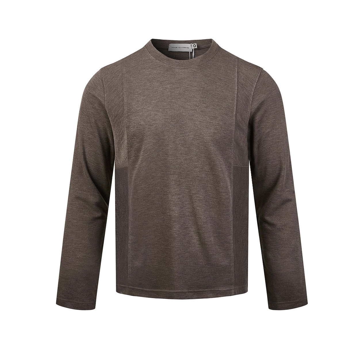 Men's Long Sleeve Crew Neck Shirt – Relaxed Fit Solid Tee