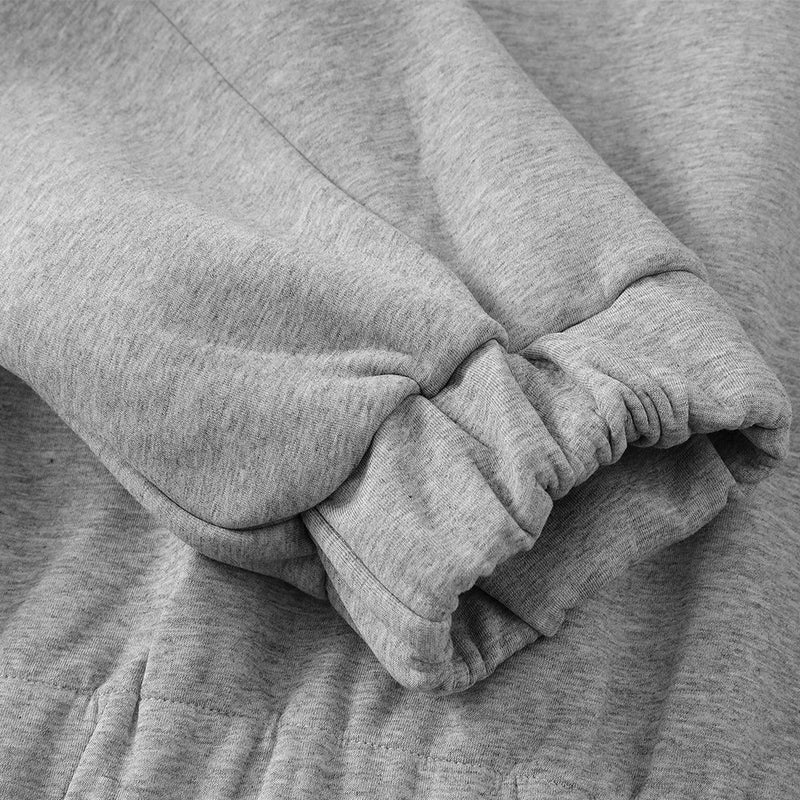 Sweat-shirt homme à col montant et quart de zip – Coupe oversize