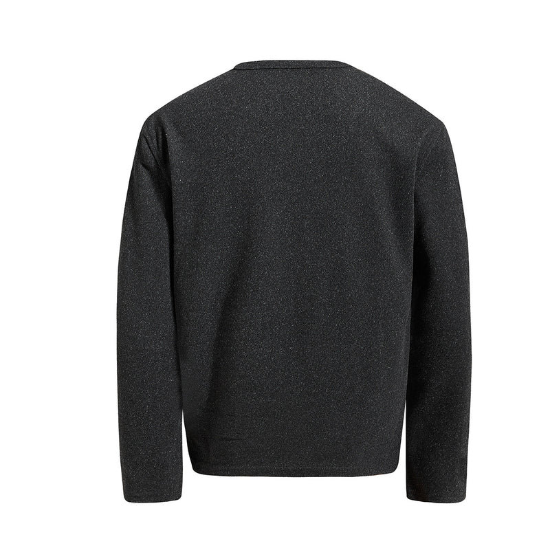 Men's Long-Sleeve Henley T-Shirt – Vintage American Style, Relaxed Fit