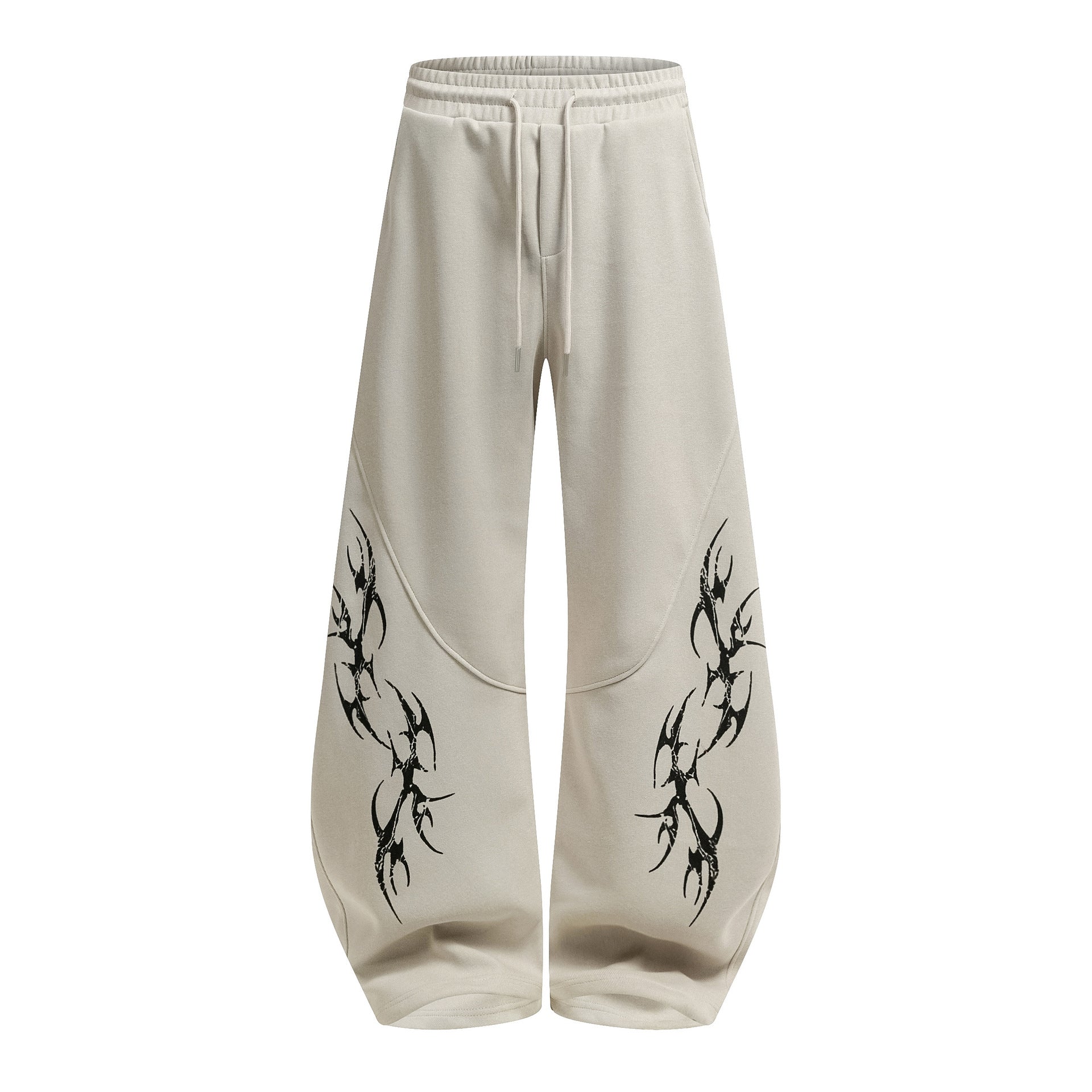 Sudadera extragrande con capucha y cremallera y estampado tribal — Conjunto urbano