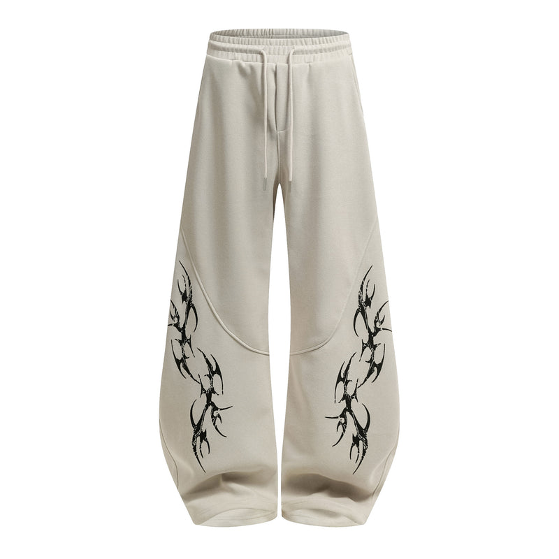 Sudadera extragrande con capucha y cremallera y estampado tribal — Conjunto urbano