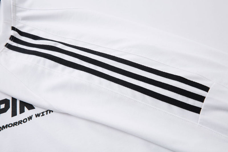 T-shirt à manches longues style football AWSPIKYHEAD – Col rond à rayures