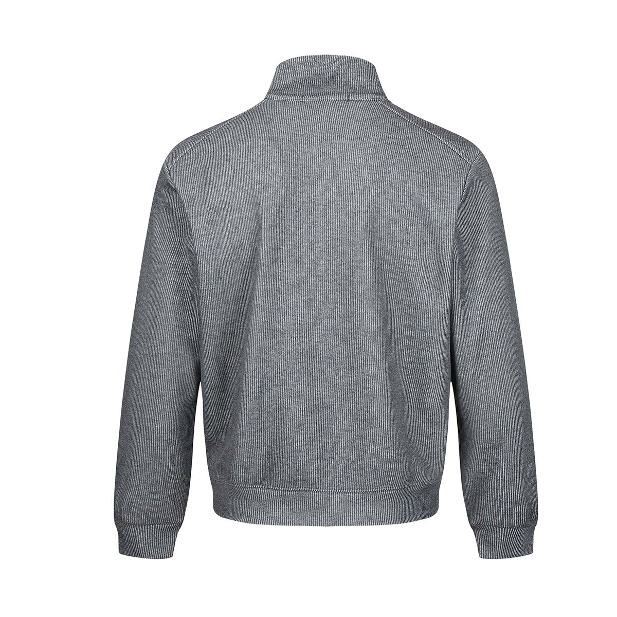 Veste homme côtelée zippée à col montant – Style sportswear vintage délavé
