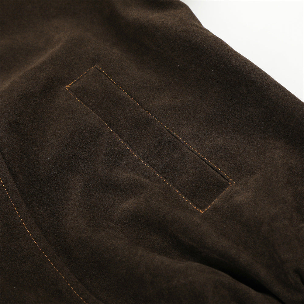 Blouson bomber oversize pour homme avec broderie script et empiècements déconstruits