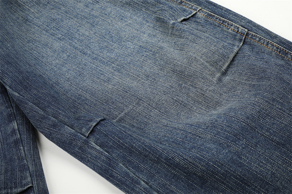 Baggy Black Jeans für Herren – Wide-Leg-Barrel-Fit aus verwaschenem Denim