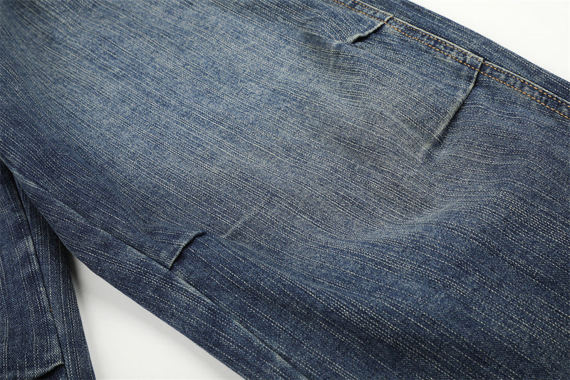Baggy Black Jeans für Herren – Wide-Leg-Barrel-Fit aus verwaschenem Denim