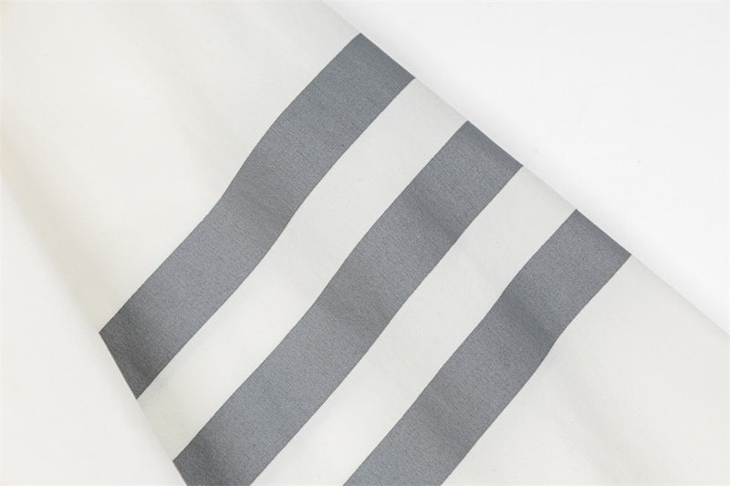AEEA Oversized Stand Collar Track Jacket with Three-Stripe Sleeves