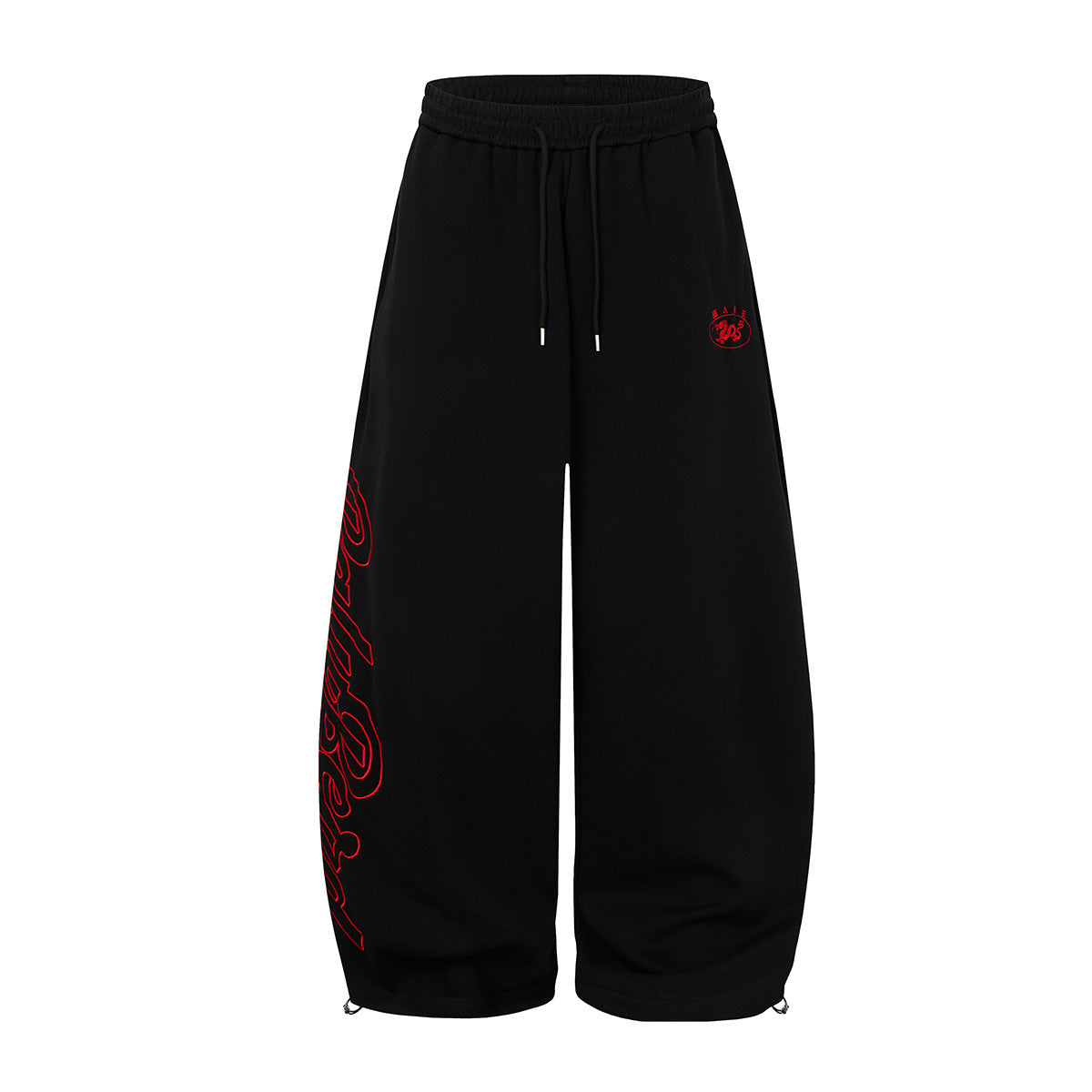 Wide-Leg Camo Sweatpants – Baggy Streetwear Joggers with Drawstring Waist