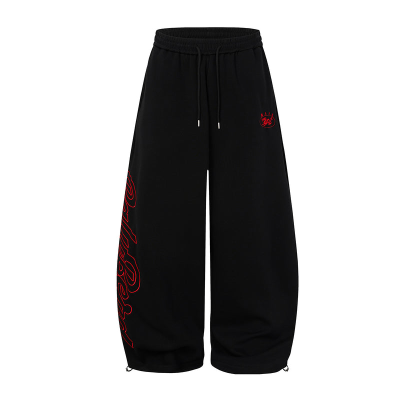 Wide-Leg Camo Sweatpants – Baggy Streetwear Joggers with Drawstring Waist