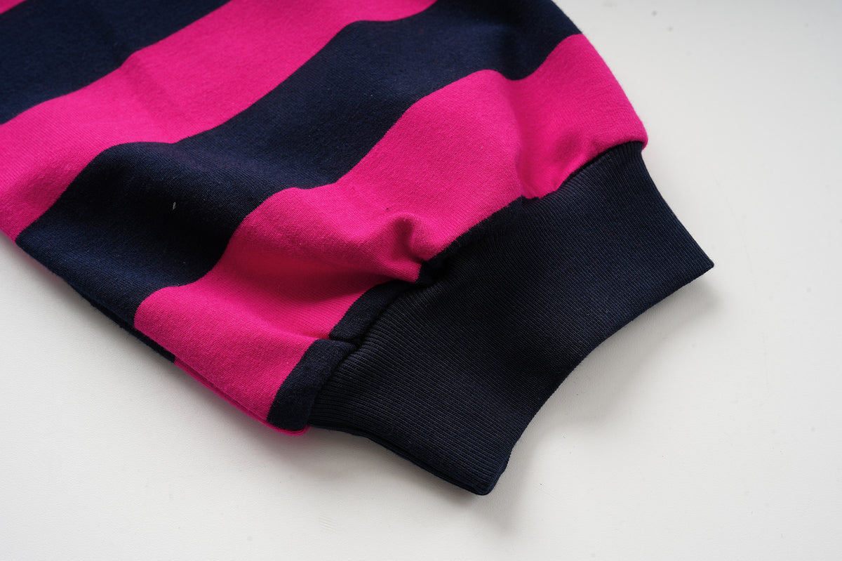 Red and Black Striped Shirt – Sportsclub Rugby Polo Long Sleeve