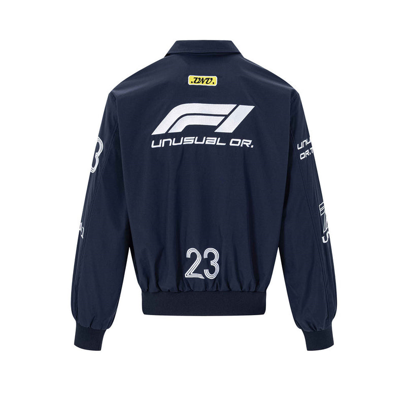 Zip Up Jacket Men – F1 Racing Graphic Oversized Bomber Jacket